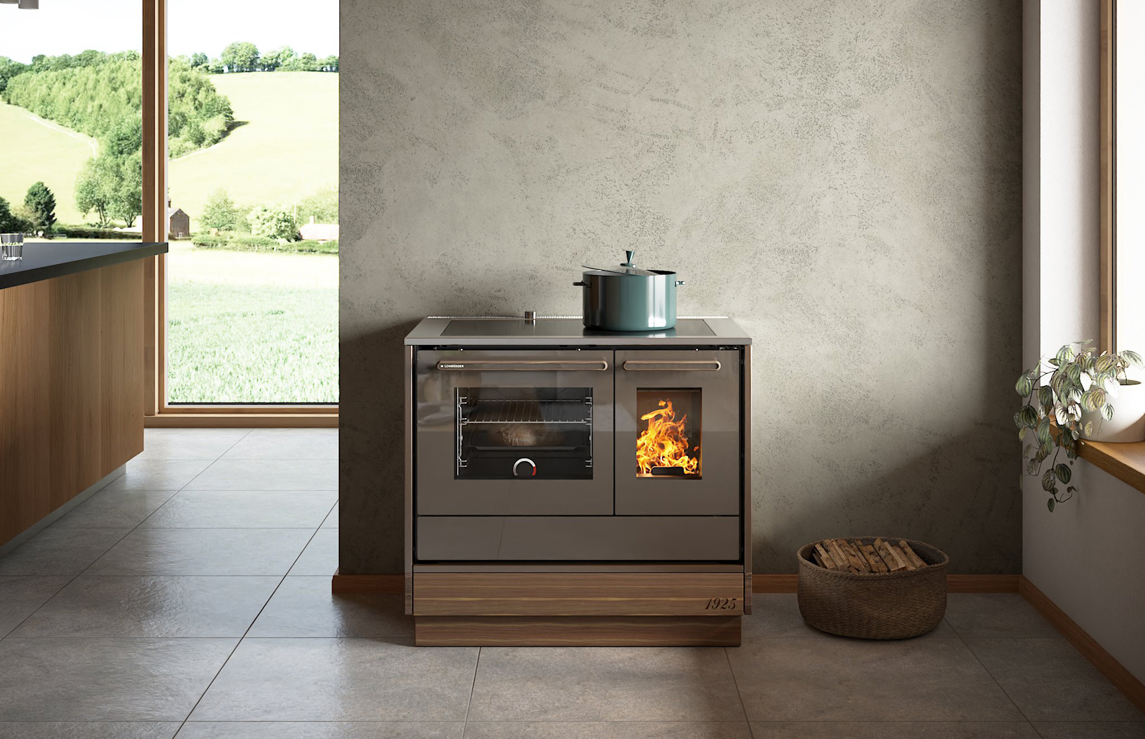 Holzbefeuerter Küchenherd